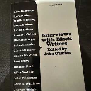 NWT‎ Interviews with Black Writers - Soft Cover Book